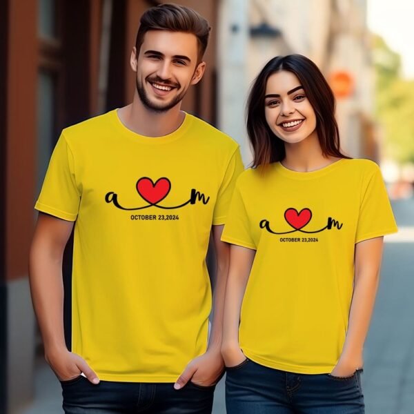 Customized couple t-shirts
