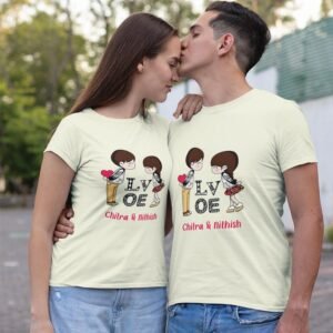 Customized Couple Tees - Perfect for Weddings & Anniversary