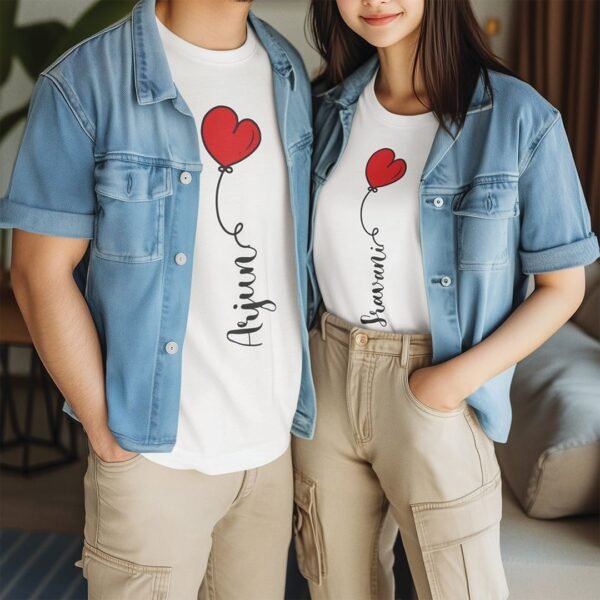 Personalized Love Tees - Custom Couple T-Shirts