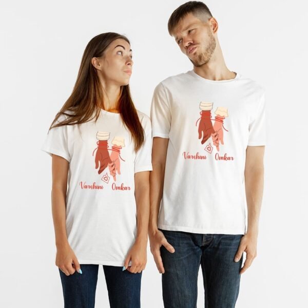 Custom Couple T-shirts -His & Hers Couple T-Shirts