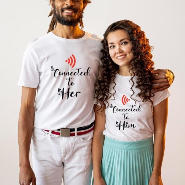Custom Couple T-shirts - Love Matching T-Shirts