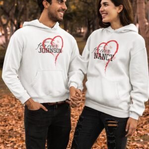 Personalized Couple Hoodies for Pre-Wedding Photoshoots & Anniversary