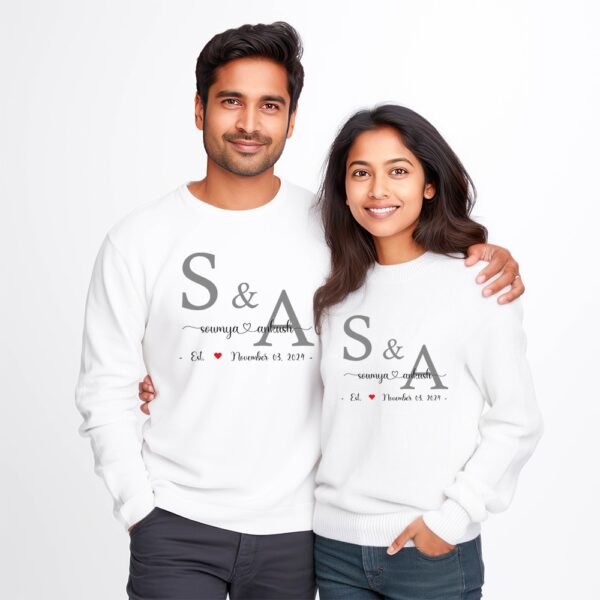 customized Couple sweatshirts