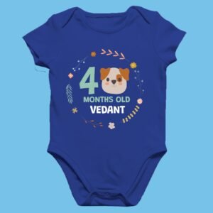 Personalized Monthly Milestone Baby Rompers