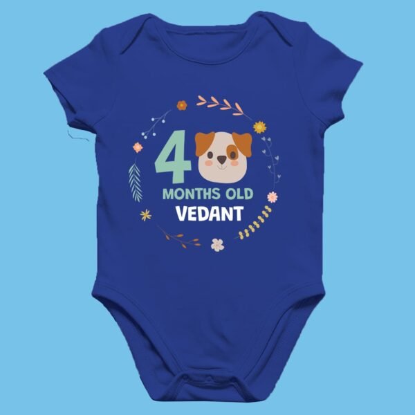 Personalized Monthly Milestone Baby Rompers