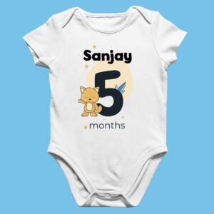 Baby Milestone Rompers – Customizable for Each Month