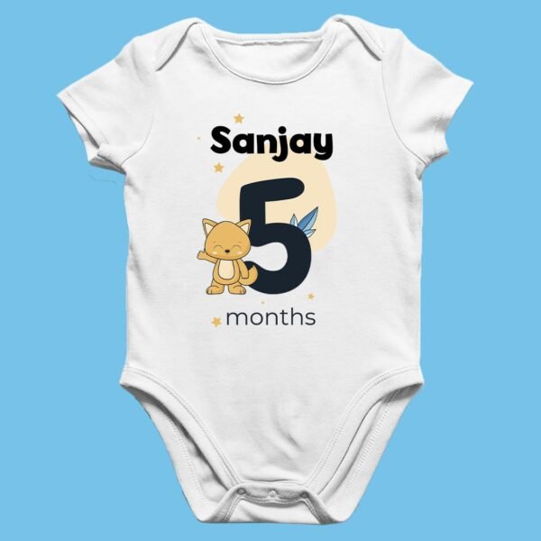 Baby Milestone Rompers – Customizable for Each Month