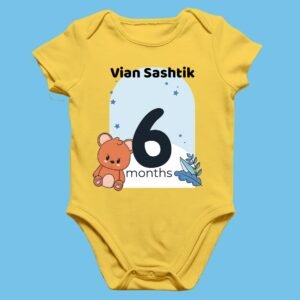 Baby Milestone Rompers – Customizable for Each Month