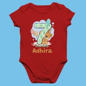 Custom Milestone Romper for Baby – Month-to-Month