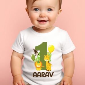 customized baby first birthday t-shirts