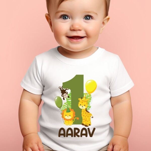 customized baby first birthday t-shirts