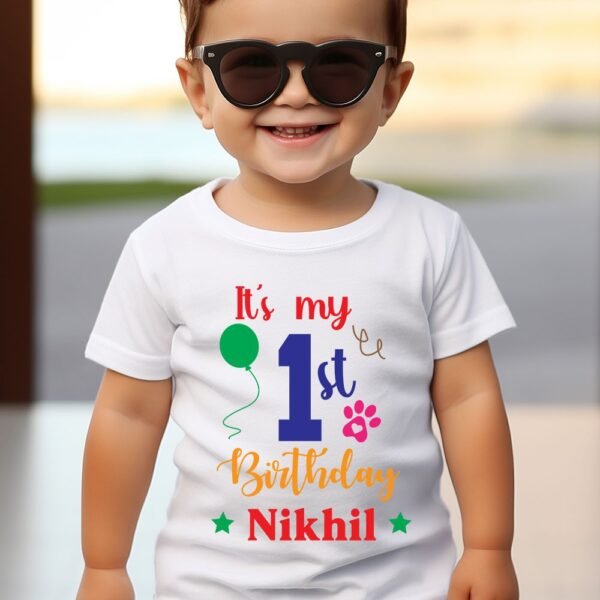 Personalized Baby First Birthday T-Shirts