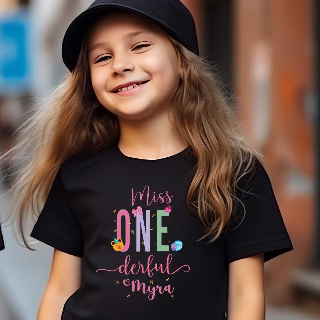 1st Birthday Custom T-shirt for Kids