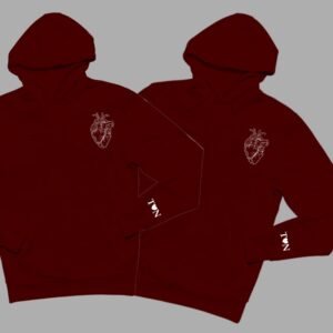 Customized Couple Hoodies with Sleeve & Pocket Prints