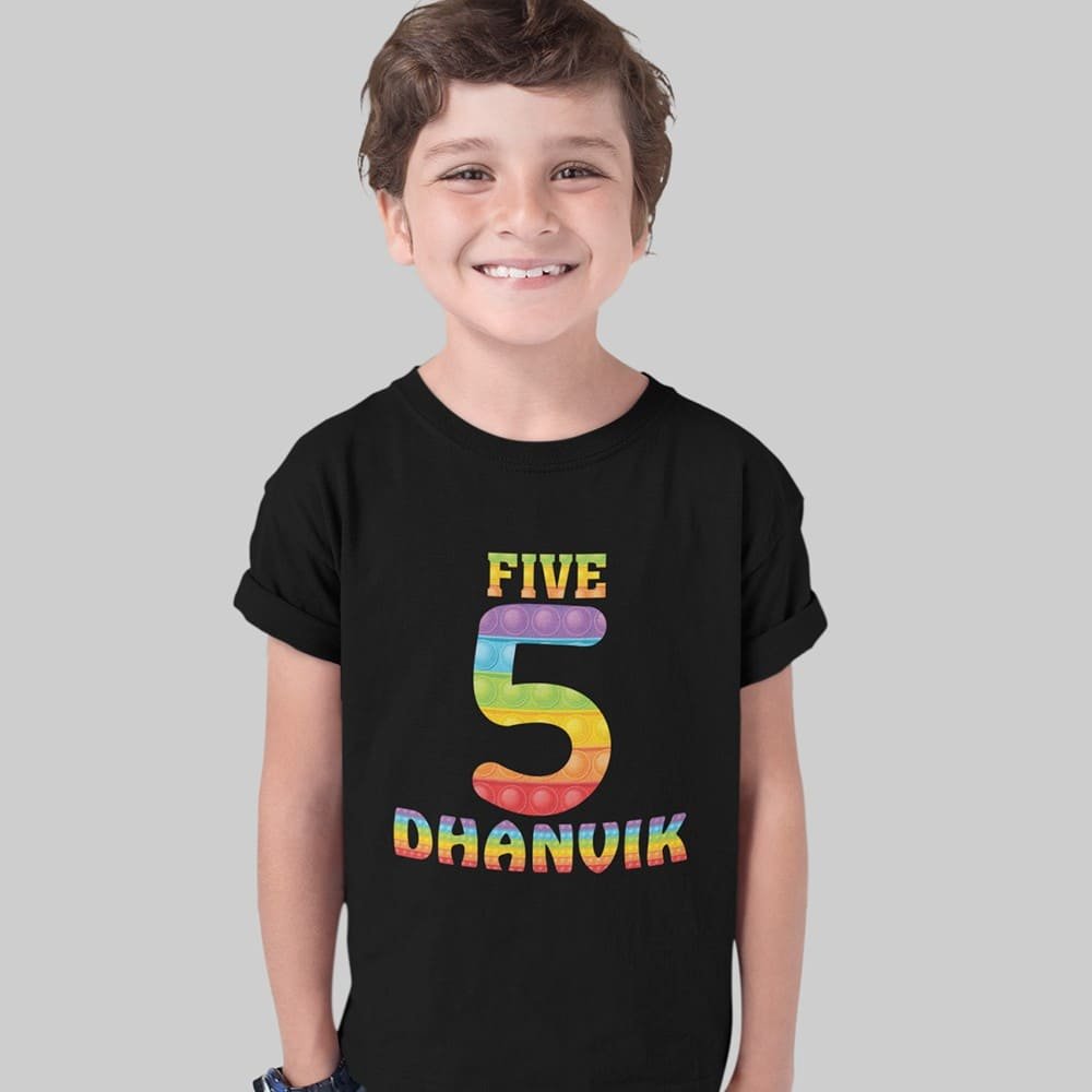Custom Kids Birthday T-shirts - Fun Personalized T-Shirt for Kids