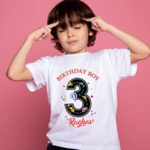 Custom Kids Birthday T-shirt - Custom Name & Age