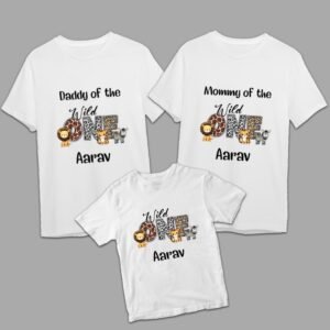 Jungle Safari Family Birthday T-Shirts Set