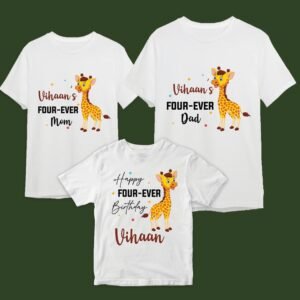 Custom Family Jungle Adventure Birthday T-Shirt Designs