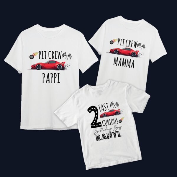 Family Birthday T-Shirts -Two Fast Two Furious Family T-shirts