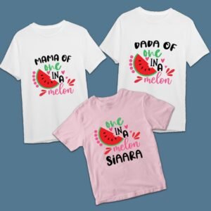Custom Family Birthday T-Shirts- One in a Mellon Family Tees