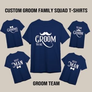 Groom Crew T-Shirts for Bachelor & Groom Squad Fun