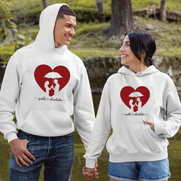 His & Hers Personalized Couple Hoodies