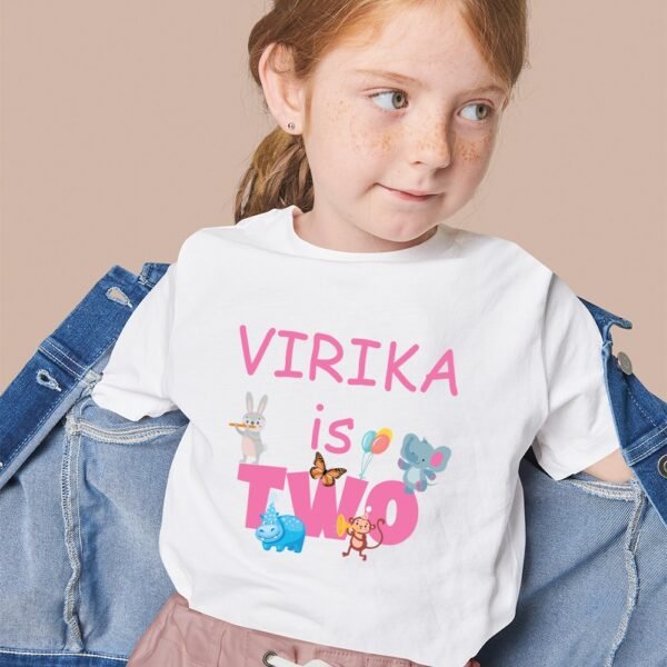 Wild Animal Kingdom Birthday T-Shirt for Kids