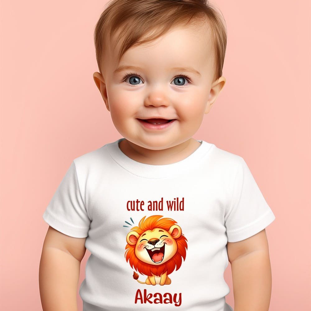 Customized Wild Jungle Birthday T-Shirt with Animal Prints
