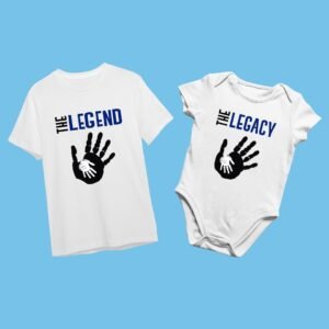 First Father's Day Dad & Baby Matching Outfit Set
