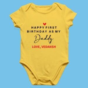 New Daddy Birthday Romper–Baby Gift from Newborn-Customized baby Rompers