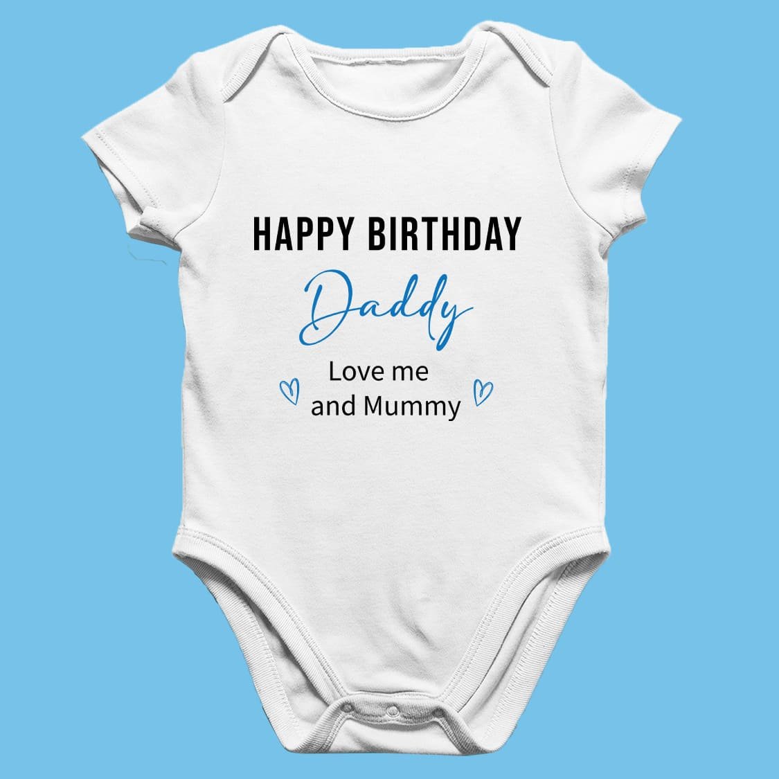 First Birthday as Dad Romper –Sweet Gift for Him-Customized Baby Romper