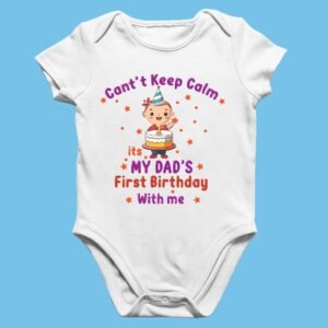 Custom Baby Romper – Happy Birthday Daddy!