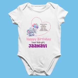 Daddy's Birthday Outfit – Baby Onesie with Personalized Message