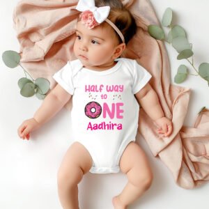 Half Birthday Baby Romper