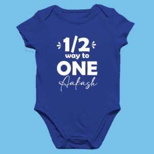 6 Month Half Birthday Romper – Baby Girl/Boy Gift