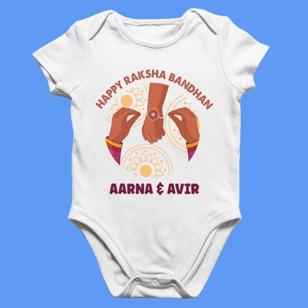 Baby’s First Raksha Bandhan Romper – Add Name