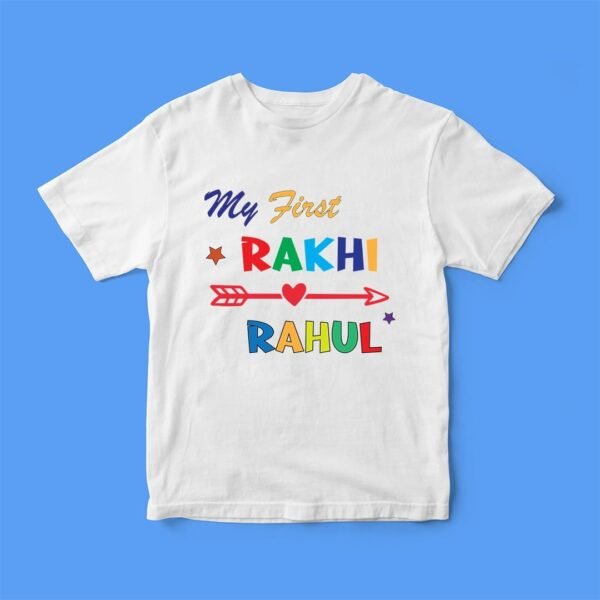 Rakhi Custom T-Shirt for Kids – Unique Sibling Gift