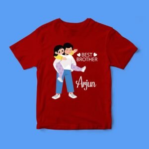 Girls Rakhi T-Shirt – Custom Name & Cute Design Tee