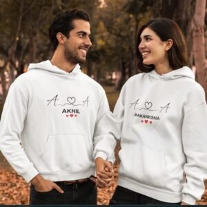Couples Matching Hoodies – Personalized Names