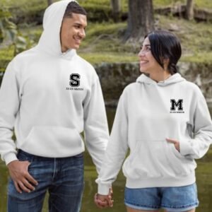 Custom Couple Hoodies – Matching Name Design