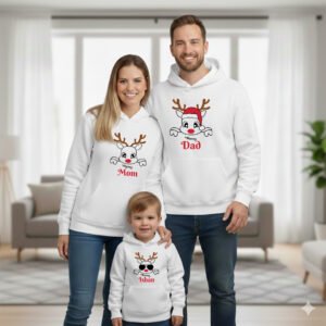 Customized Christmas Family Hoodies