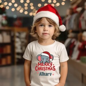 Personalized Christmas Kids T-shirts -Christmas Name T-Shirt