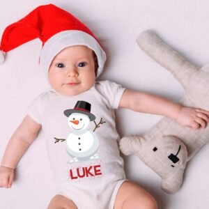 Custom Photo Christmas Baby Romper - Christmas Baby Rompers