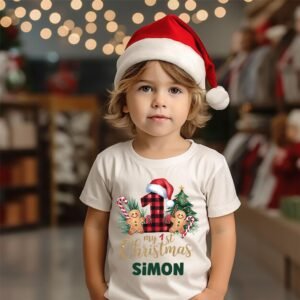 Customized Christmas Kids T-shirts - Christmas Name T-Shirt