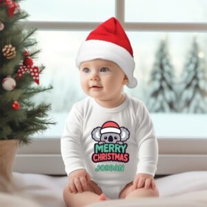 Customized Christmas Baby Rompers - Christmas Name T-Shirt