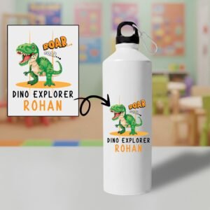 Personalized Dino Sipper Bottle for Boys - Personalized Gift