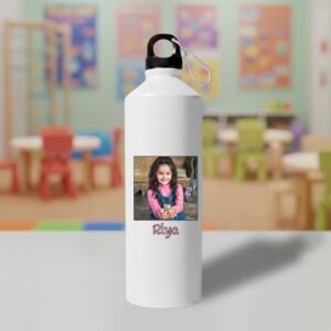 Personalized Photo Print Sipper Bottle with Custom Name