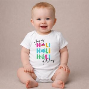 Personalized Holi Romper for Boys & Girls - Cotton