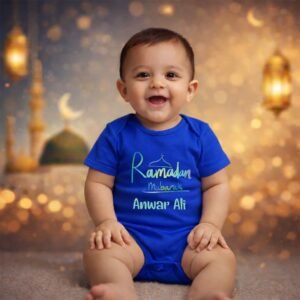 Personalized Ramadan Baby Romper – Name Print