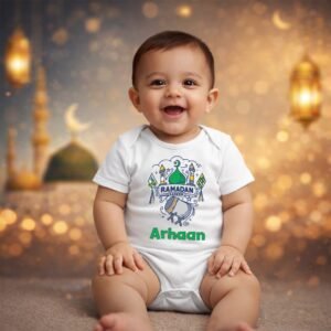 Custom Ramadan Mubarak Baby Outfit
